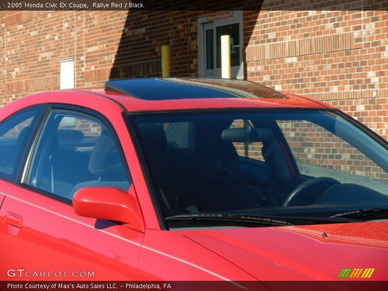Rallye Red / Black 2005 Honda Civic EX Coupe