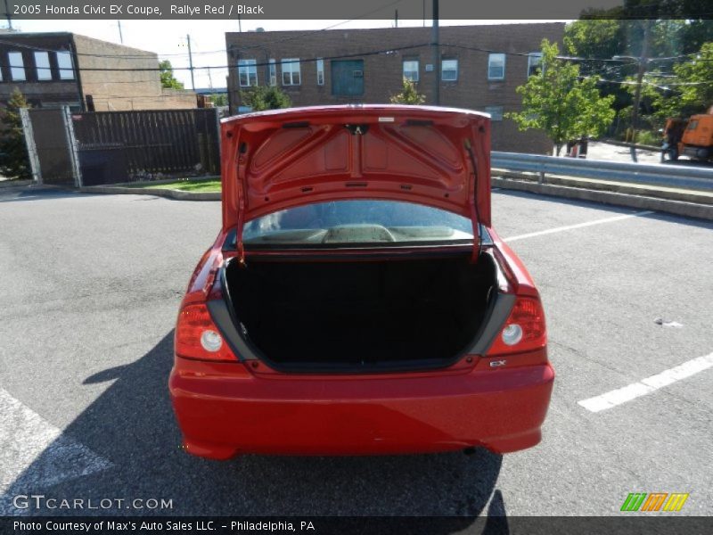 Rallye Red / Black 2005 Honda Civic EX Coupe