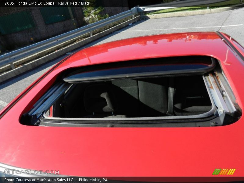 Rallye Red / Black 2005 Honda Civic EX Coupe