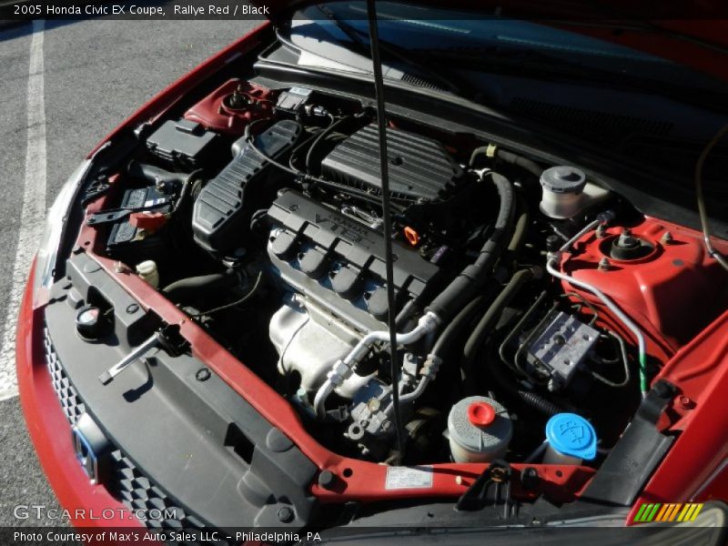 Rallye Red / Black 2005 Honda Civic EX Coupe