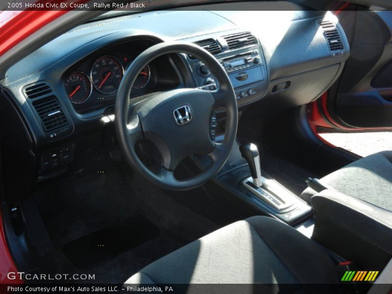 Rallye Red / Black 2005 Honda Civic EX Coupe