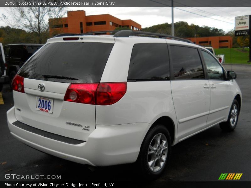 Arctic Frost Pearl / Stone Gray 2006 Toyota Sienna LE AWD