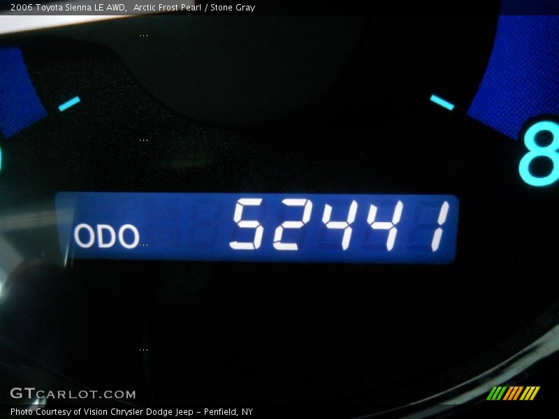 Arctic Frost Pearl / Stone Gray 2006 Toyota Sienna LE AWD