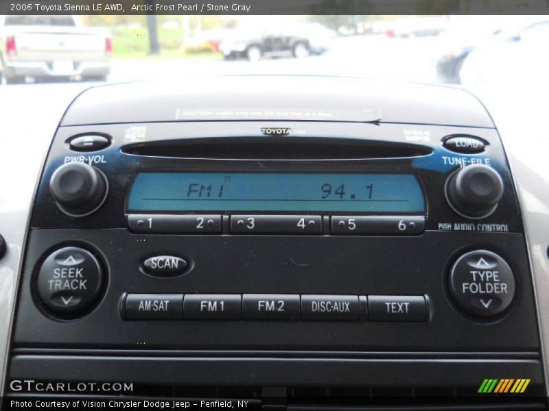 Arctic Frost Pearl / Stone Gray 2006 Toyota Sienna LE AWD