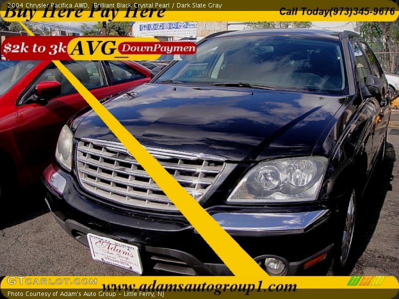 Brilliant Black Crystal Pearl / Dark Slate Gray 2004 Chrysler Pacifica AWD