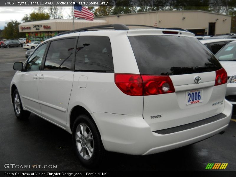 Arctic Frost Pearl / Stone Gray 2006 Toyota Sienna LE AWD