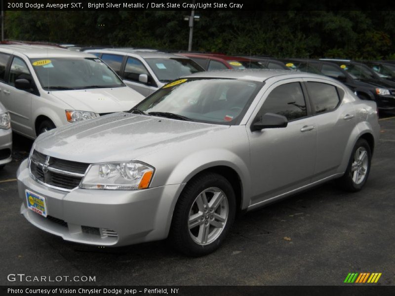 Bright Silver Metallic / Dark Slate Gray/Light Slate Gray 2008 Dodge Avenger SXT