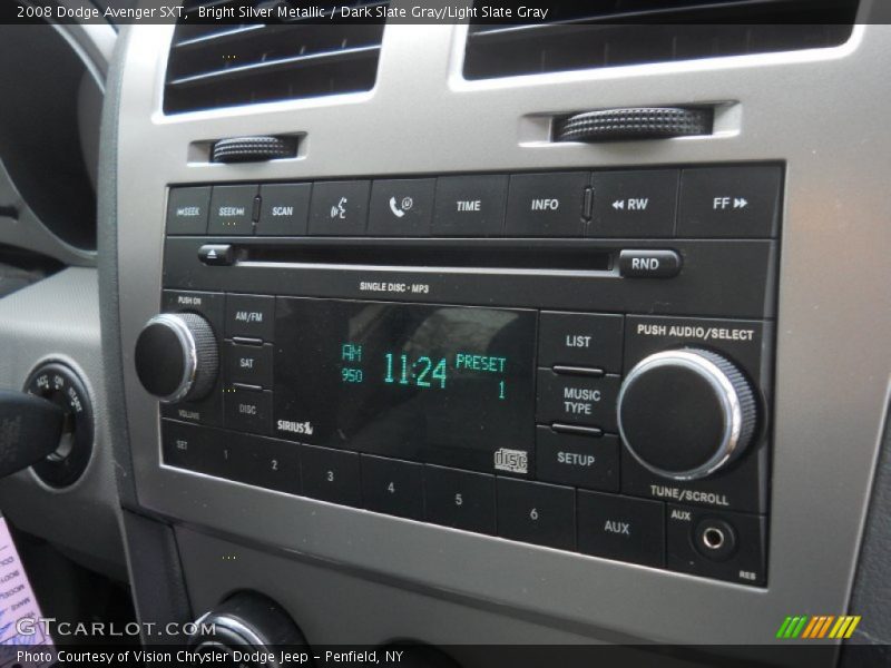 Bright Silver Metallic / Dark Slate Gray/Light Slate Gray 2008 Dodge Avenger SXT