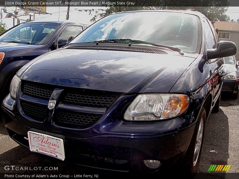 Midnight Blue Pearl / Medium Slate Gray 2004 Dodge Grand Caravan SXT