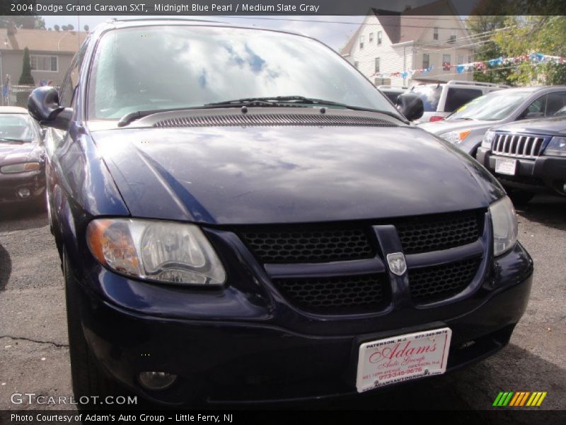 Midnight Blue Pearl / Medium Slate Gray 2004 Dodge Grand Caravan SXT