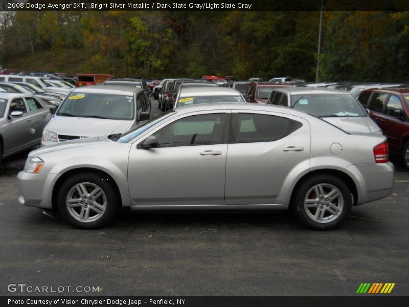 Bright Silver Metallic / Dark Slate Gray/Light Slate Gray 2008 Dodge Avenger SXT