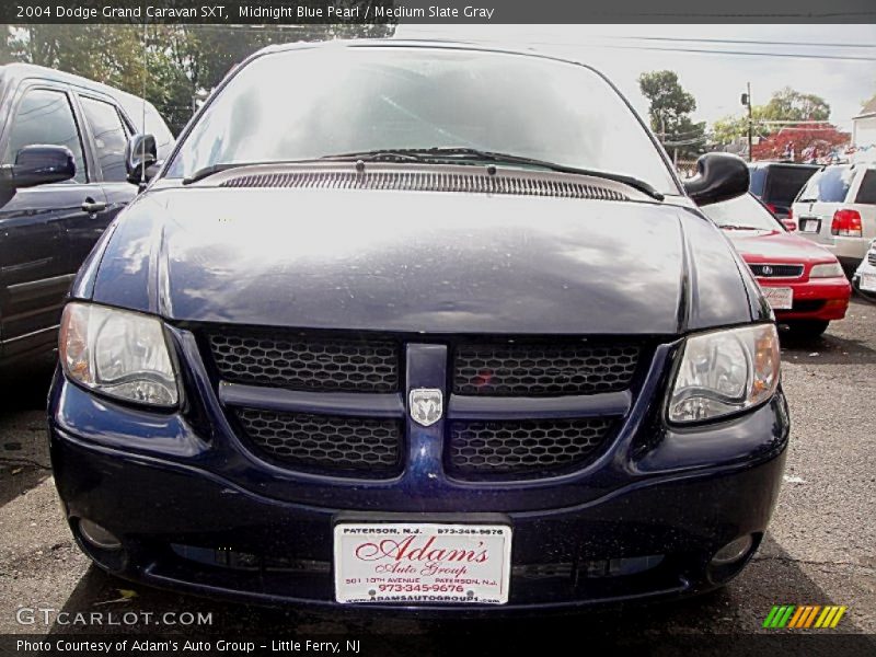 Midnight Blue Pearl / Medium Slate Gray 2004 Dodge Grand Caravan SXT