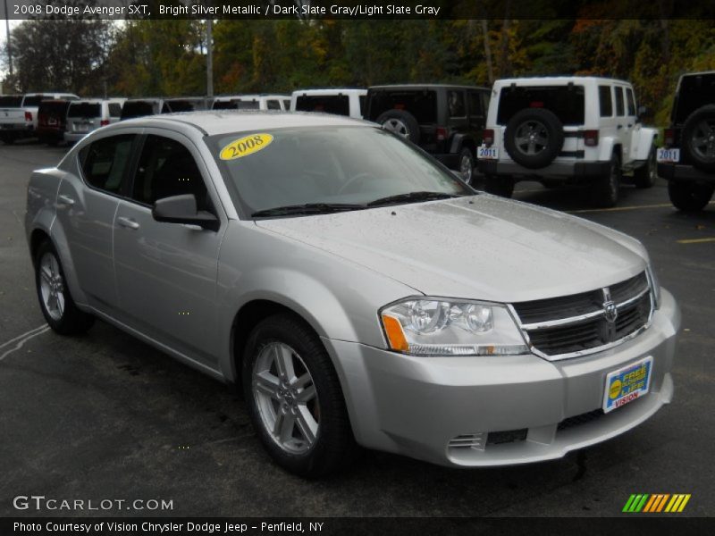 Bright Silver Metallic / Dark Slate Gray/Light Slate Gray 2008 Dodge Avenger SXT
