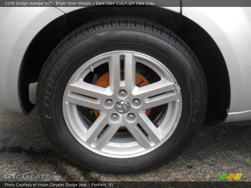 Bright Silver Metallic / Dark Slate Gray/Light Slate Gray 2008 Dodge Avenger SXT