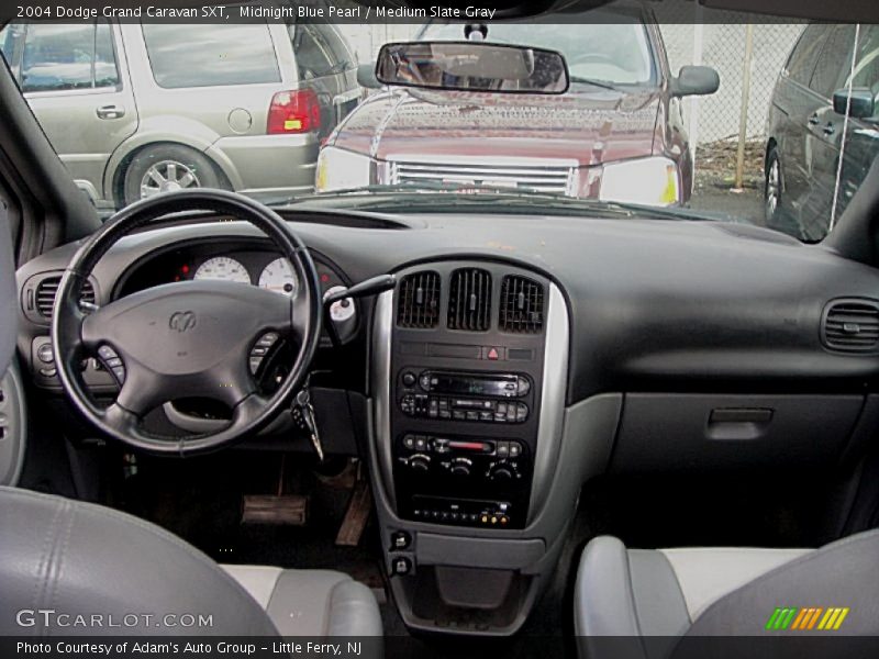 Midnight Blue Pearl / Medium Slate Gray 2004 Dodge Grand Caravan SXT