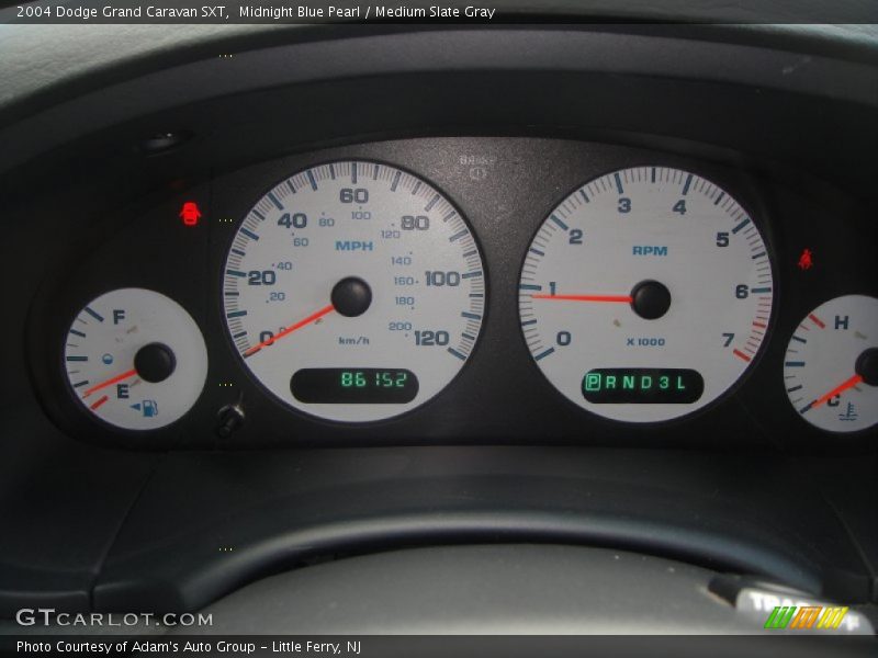 Midnight Blue Pearl / Medium Slate Gray 2004 Dodge Grand Caravan SXT