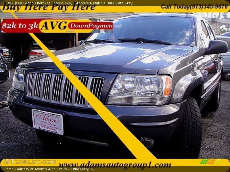 Graphite Metallic / Dark Slate Gray 2004 Jeep Grand Cherokee Laredo 4x4