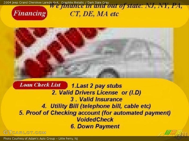 Graphite Metallic / Dark Slate Gray 2004 Jeep Grand Cherokee Laredo 4x4