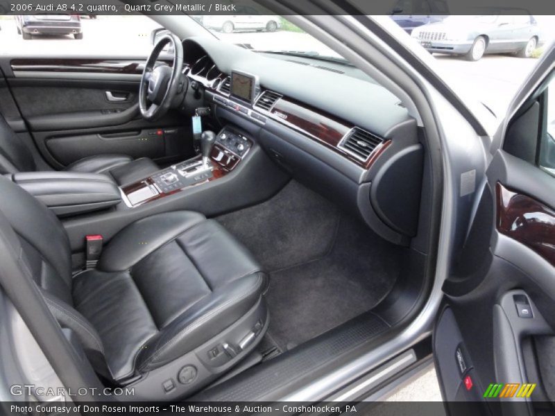 Quartz Grey Metallic / Black 2006 Audi A8 4.2 quattro