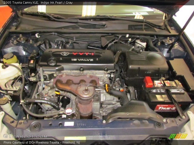 Indigo Ink Pearl / Gray 2005 Toyota Camry XLE