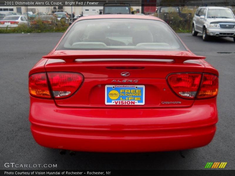 Bright Red / Pewter 2001 Oldsmobile Alero GL Coupe