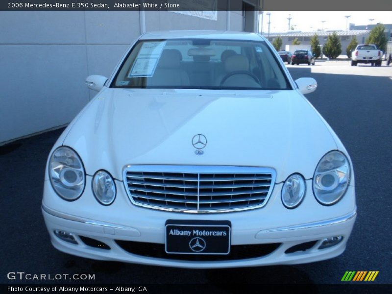 Alabaster White / Stone 2006 Mercedes-Benz E 350 Sedan