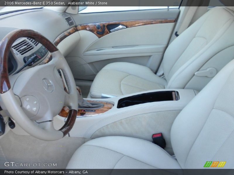 Alabaster White / Stone 2006 Mercedes-Benz E 350 Sedan