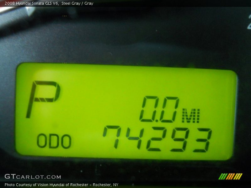 Steel Gray / Gray 2008 Hyundai Sonata GLS V6