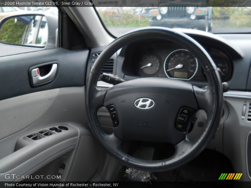 Steel Gray / Gray 2008 Hyundai Sonata GLS V6