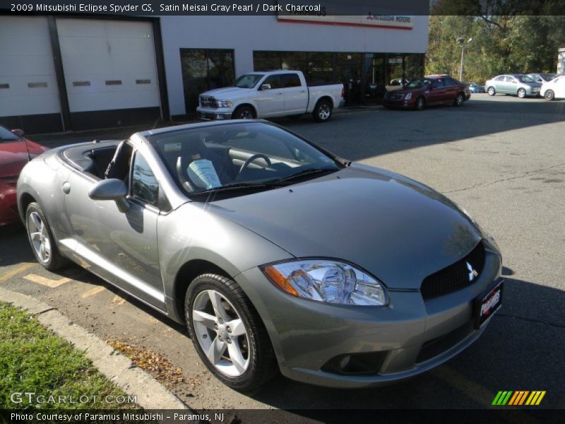 Satin Meisai Gray Pearl / Dark Charcoal 2009 Mitsubishi Eclipse Spyder GS