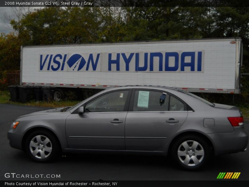Steel Gray / Gray 2008 Hyundai Sonata GLS V6