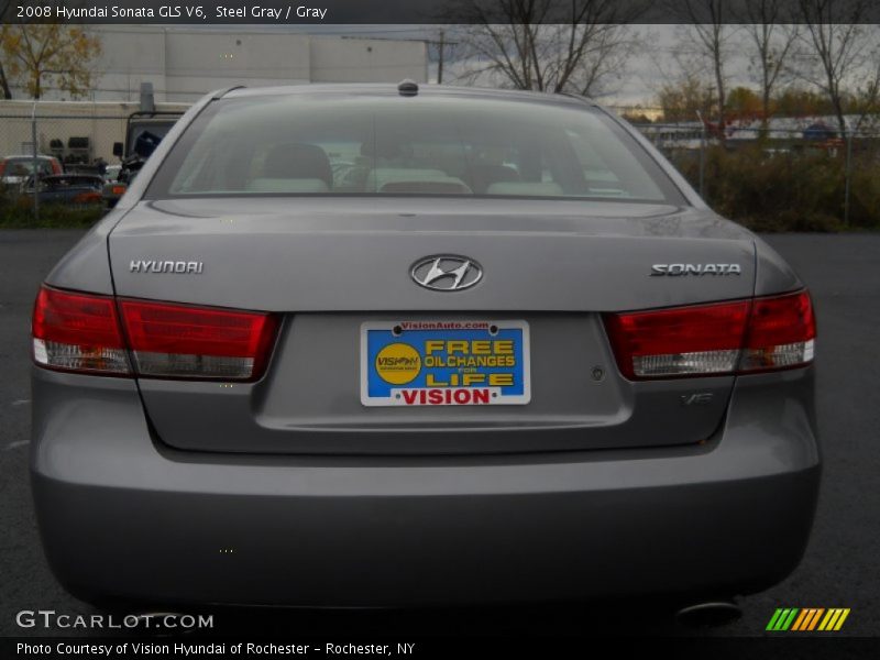 Steel Gray / Gray 2008 Hyundai Sonata GLS V6