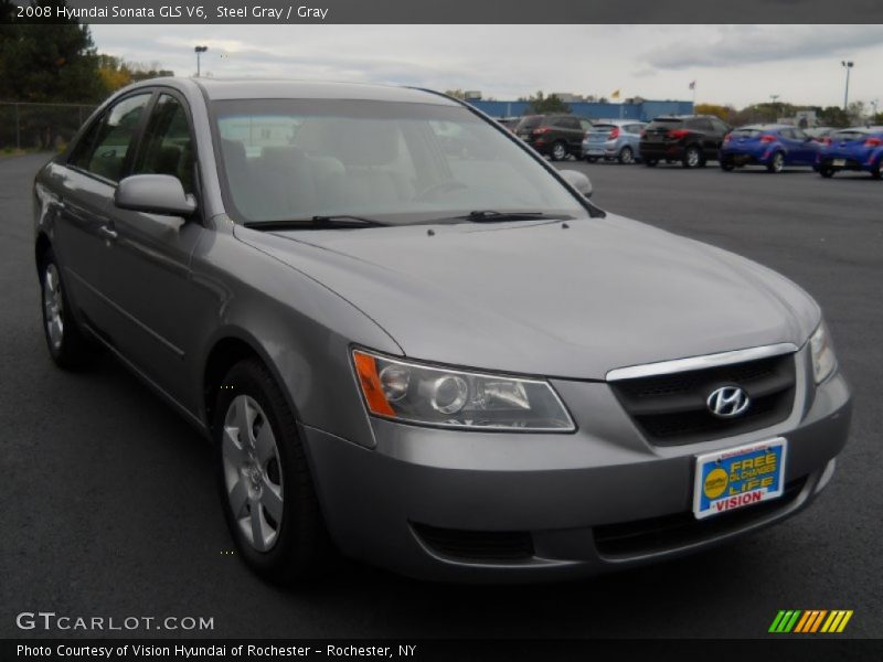 Steel Gray / Gray 2008 Hyundai Sonata GLS V6