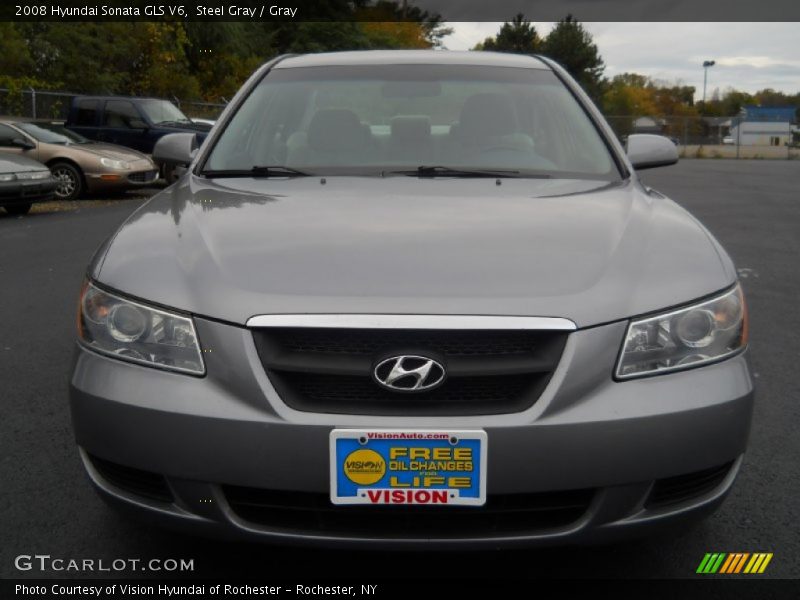Steel Gray / Gray 2008 Hyundai Sonata GLS V6