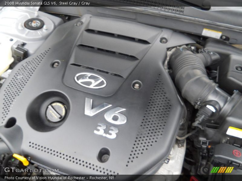 Steel Gray / Gray 2008 Hyundai Sonata GLS V6
