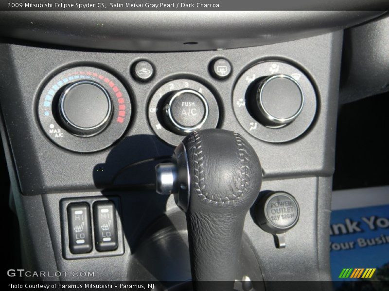 Satin Meisai Gray Pearl / Dark Charcoal 2009 Mitsubishi Eclipse Spyder GS