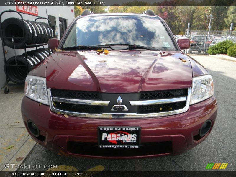 Ultra Red Pearl / Black 2007 Mitsubishi Endeavor SE AWD