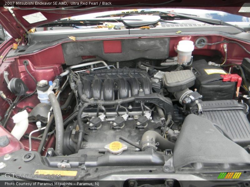 Ultra Red Pearl / Black 2007 Mitsubishi Endeavor SE AWD