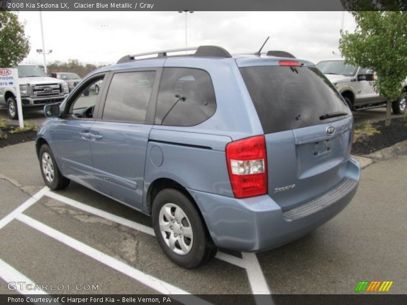 Glacier Blue Metallic / Gray 2008 Kia Sedona LX