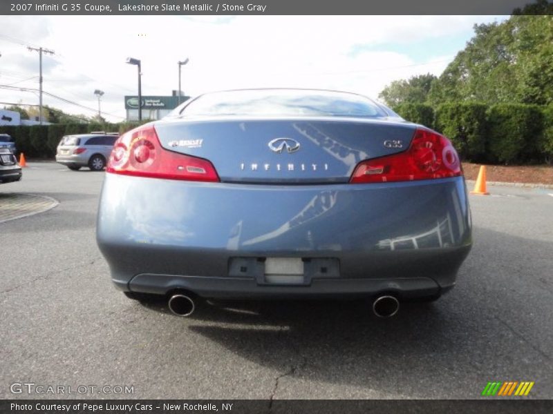 Lakeshore Slate Metallic / Stone Gray 2007 Infiniti G 35 Coupe
