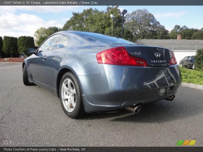 Lakeshore Slate Metallic / Stone Gray 2007 Infiniti G 35 Coupe