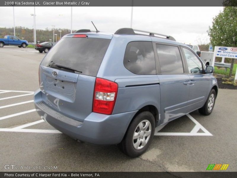 Glacier Blue Metallic / Gray 2008 Kia Sedona LX