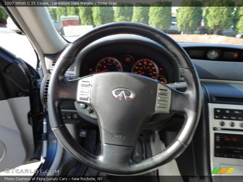 Lakeshore Slate Metallic / Stone Gray 2007 Infiniti G 35 Coupe