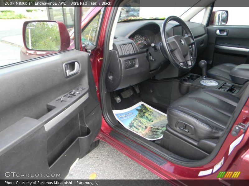 Ultra Red Pearl / Black 2007 Mitsubishi Endeavor SE AWD