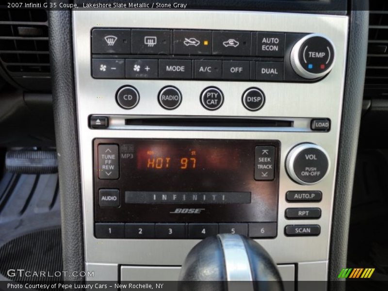 Lakeshore Slate Metallic / Stone Gray 2007 Infiniti G 35 Coupe