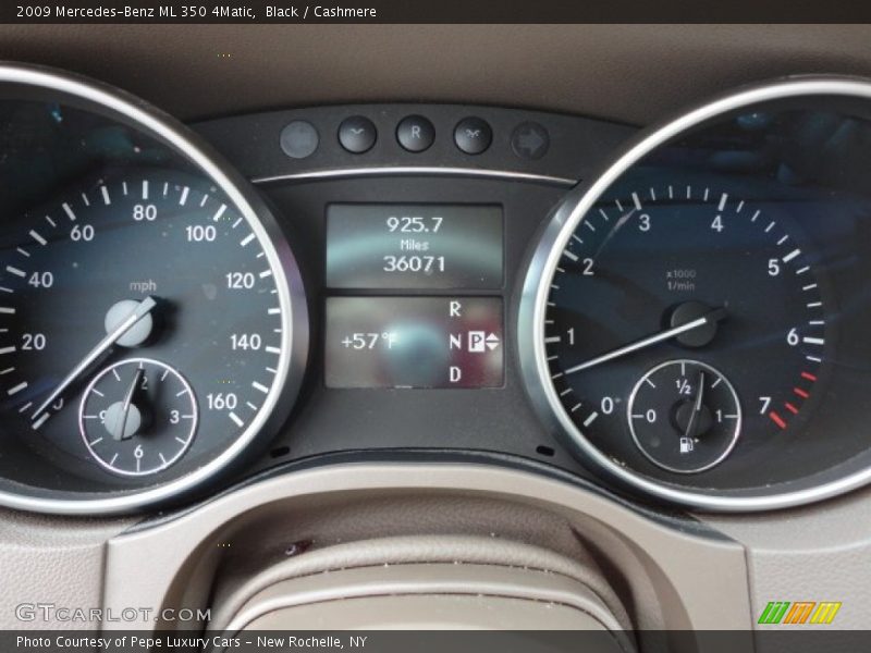 Black / Cashmere 2009 Mercedes-Benz ML 350 4Matic
