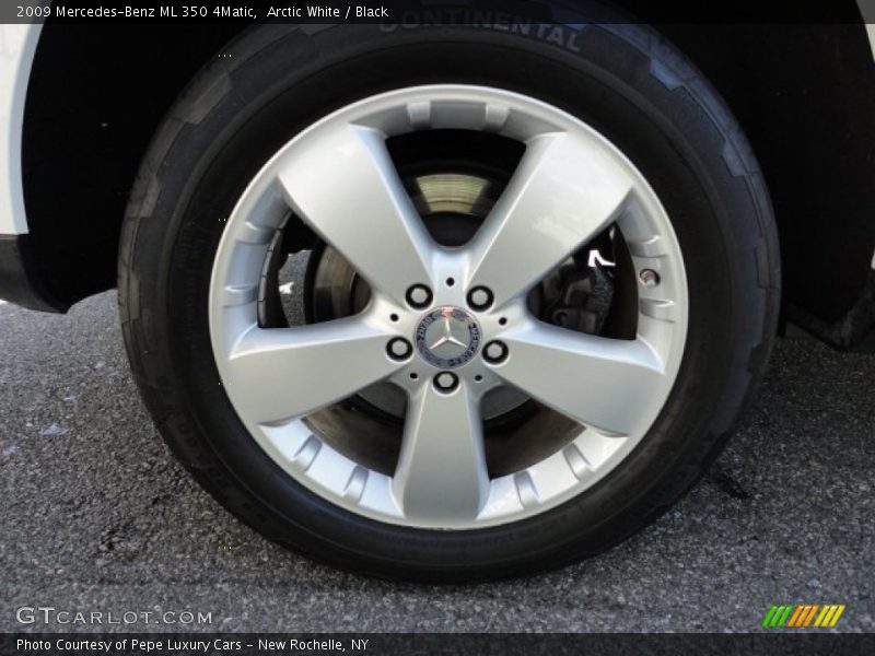 Arctic White / Black 2009 Mercedes-Benz ML 350 4Matic