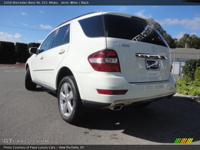 Arctic White / Black 2009 Mercedes-Benz ML 350 4Matic