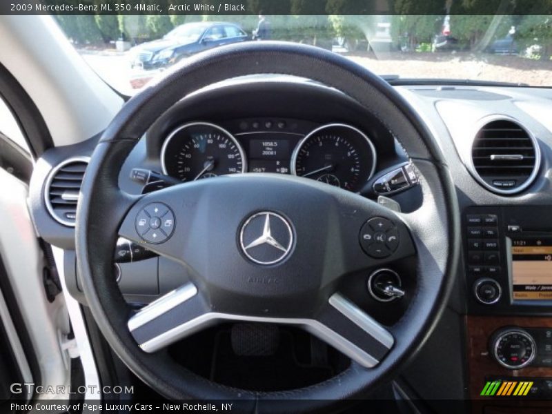 Arctic White / Black 2009 Mercedes-Benz ML 350 4Matic