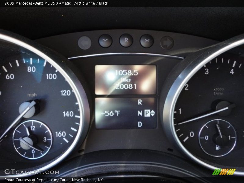 Arctic White / Black 2009 Mercedes-Benz ML 350 4Matic